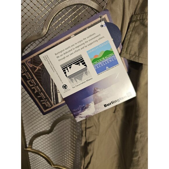 Burlington MCS Sportif Men's XL Khaki Cargo Pants With Moisture Control Gorpcore - Picture 6 of 9